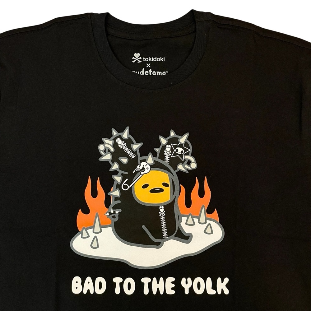 Tokidoki x Gudetama Bad to the Yolk Punk Lazy Egg Shirt Men’s Large Tee Rare NWT